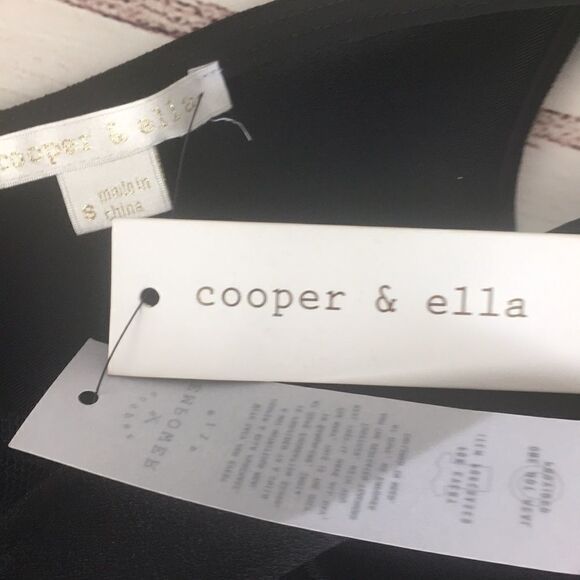 Cooper & Ella Black Crepe Lace Trim Tank Top - Picture 5 of 7